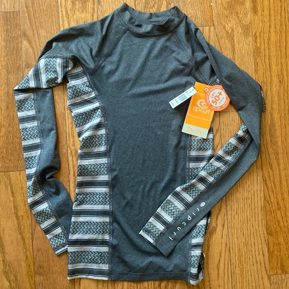 Rip Curl UPF 50+ rash guard UV Tee - Picture 1 of 8